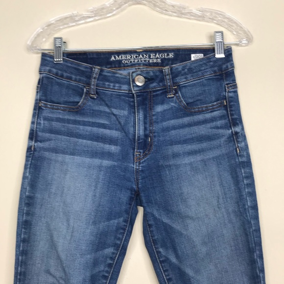 AEO Super Stretch High Rise crop Jeggings - Picture 5 of 9